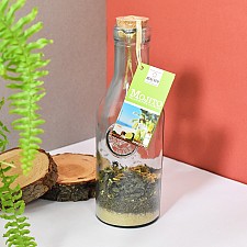 Botella de cristal con mezcla de Mojito