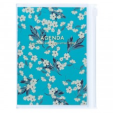 Agenda A6 2022 de diseño floral japonés