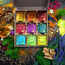Caja de regalo con 45 bolsitas de té orgánico