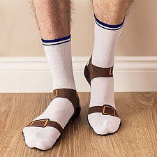 Calcetines divertidos sandalias de guiri