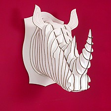 Cabeza de Cartón de Rinoceronte Mediana 