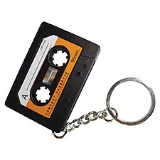 Llavero Grabadora con Forma de Cassette