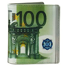 Billetera con Forma de Billete de 100 Euros