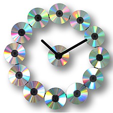 Reloj de Pared de CDs