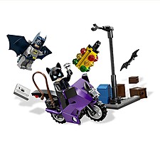 Persecución en Moto de Catwoman de LEGO