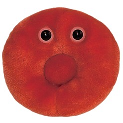 Peluche de Microbio "Glóbulo Rojo"