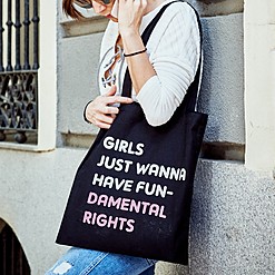 Tote bag Girls Just Wanna Have Fundamental Rights