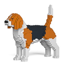 Juego para construir un beagle con bloques
