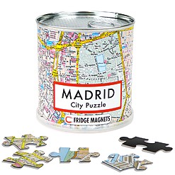 Puzzle magnético del plano de Madrid