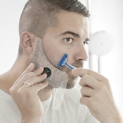 Plantilla para afeitado de la barba