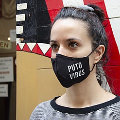 Mascarilla de protección Puto virus