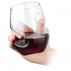Set de vasos que airean el vino al servirlo