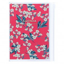 Agenda A5 2022 de diseño floral japonés