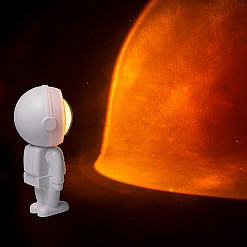 Mini lámpara proyector en forma de astronauta