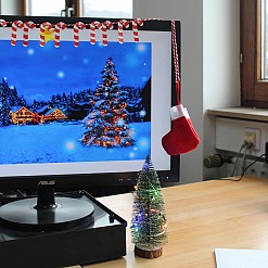 Set de decoración de Navidad para el escritorio