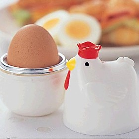 JAWSEU 4 piezas Cocinador de huevos para microondas,grado alimenticio para huevos escalfadores de huevos,tazas de microonda Escalfador Huevos para con Tapas,Escalfador De Huevos Con cepillo 