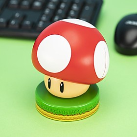Lámpara con forma de seta de Super Mario