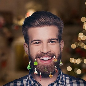 Adornos de Navidad para la barba