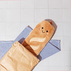Bolsa de agua caliente en forma de baguette