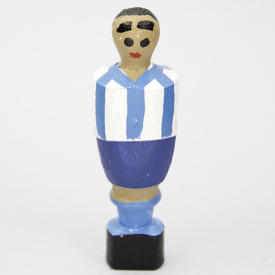 El muñeco de futbolín del Málaga