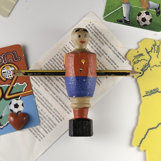 El muñeco de futbolín de la Selección Española