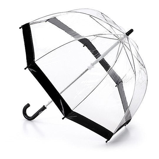 El paraguas transparente diseñado para locos bajitos