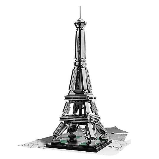 La versión de LEGO Architecture de la Torre Eiffel