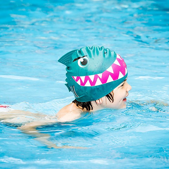 Casco De Silicona Con Forma De Pez Tropical Para Natación Talla