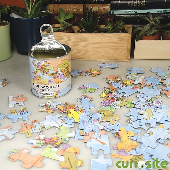 Reconstruye el mundo con este puzzle magnético