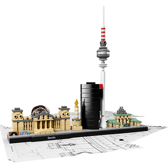 El skyline de Berlín visto por LEGO Architecture