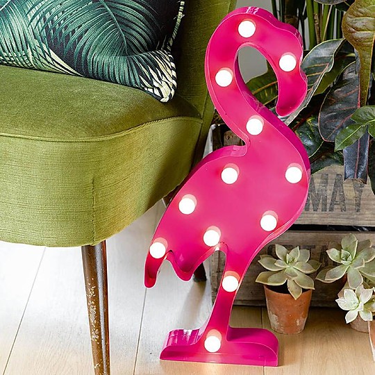 La lámpara flamenco dará un nota de color a tu casa