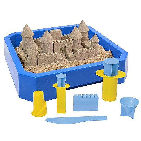 El set de Kinetic Sand para construir castillos