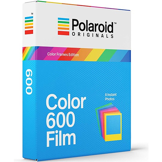Película Polaroid 600 original con marcos de colores