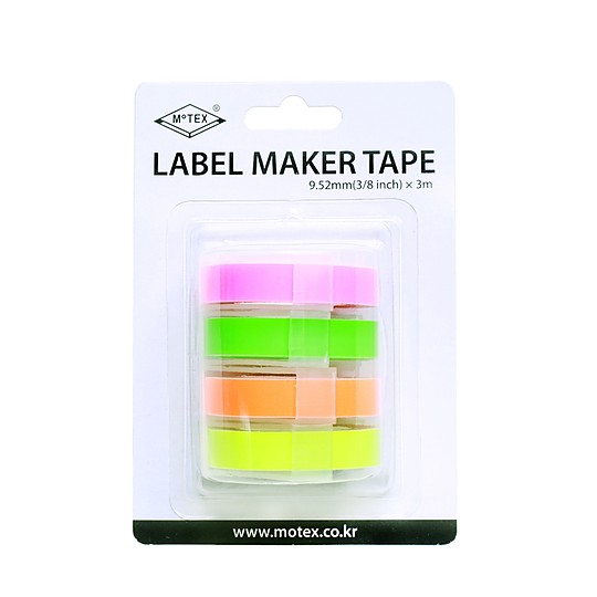 Tus cintas de recambio para etiquetadoras MoTEX en colores flúor