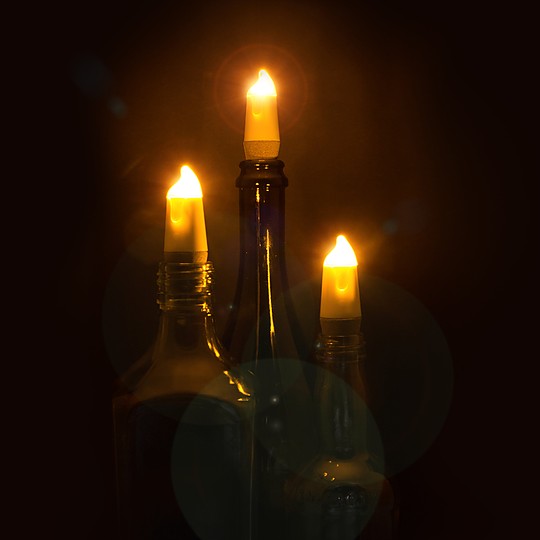 Un tapón de luz LED muy romántico