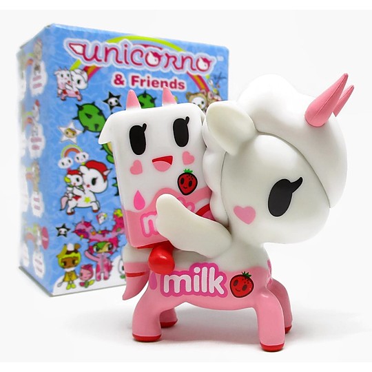 Figuras de unicornio: Strawberry Milk & Rosa Latte