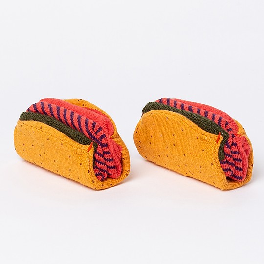 Originales calcetines inspirados en los tacos mexicanos