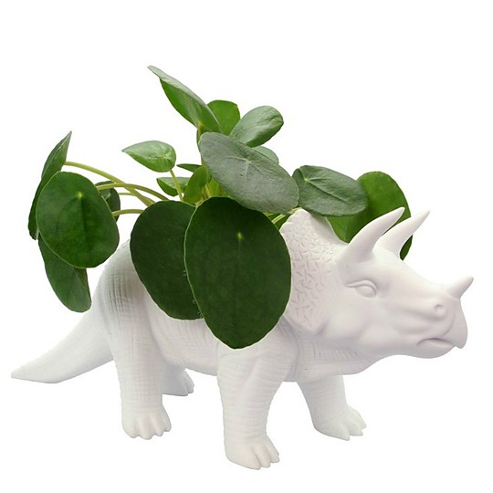Deja a un triceratops al cargo de tus plantas