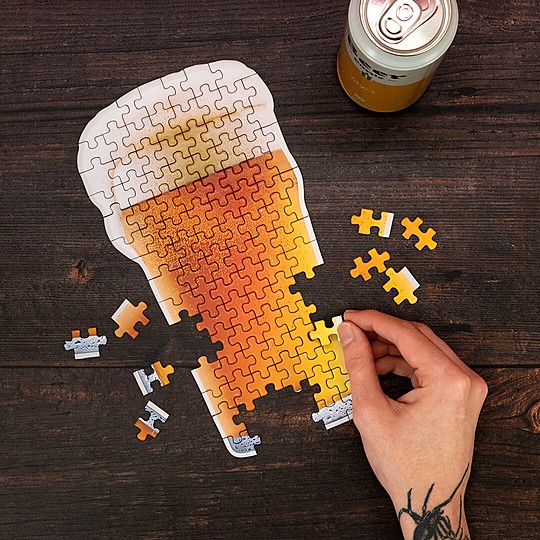 El puzzle de los amantes de la cerveza