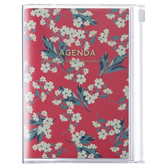 La agenda 2021 A5 de diseño floral japonés