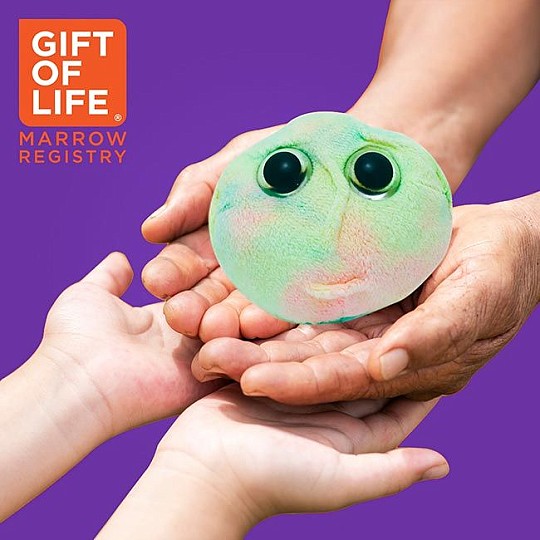 Una parte de los beneficios se destinan a Gift of Life, para ayudar a personas enfermas a encontrar donante