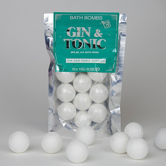 Bombas de baño con aroma a gin tonic