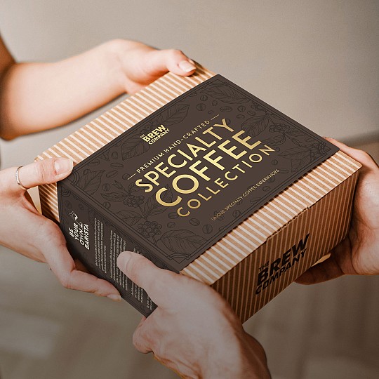 Una caja de regalo con siete cafés de especialidad