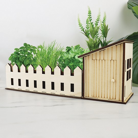 Cultiva tus propias plantas aromáticas en este mini huerto de interior