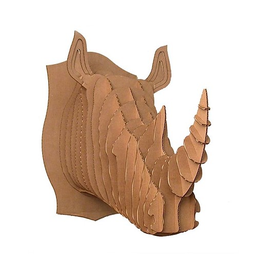 Una cabeza de rinoceronte en tu pared