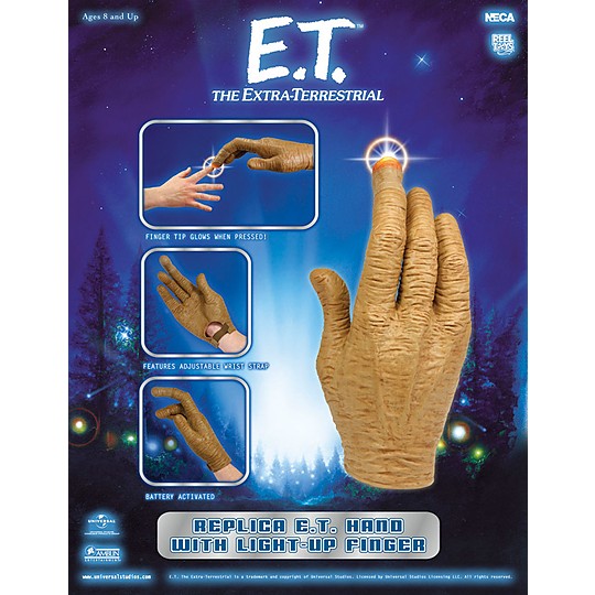 El dedo se ilumina como en la película