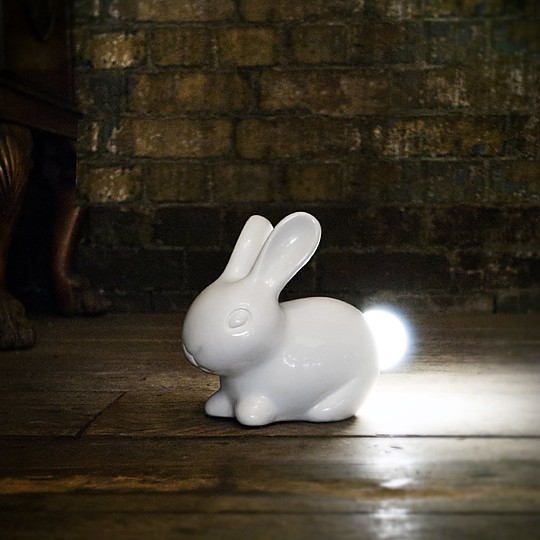 Una preciosa lámpara conejo