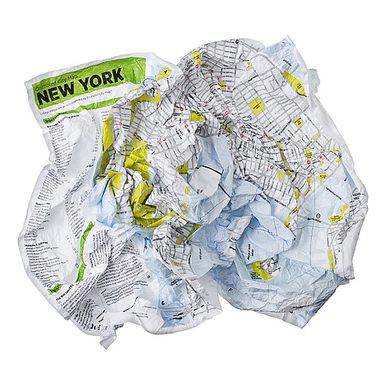 El plano de Nueva York más ligero del mundo (Foto Palomar Srl)