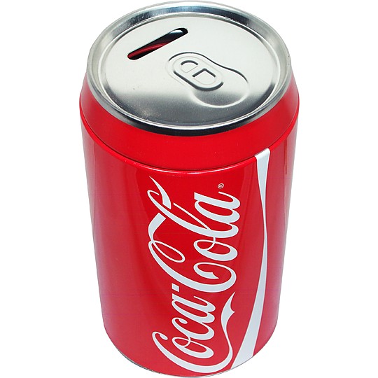 Guarda tus ahorros en esta gran lata de Coca-Cola
