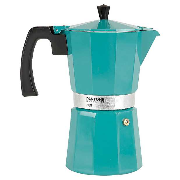 Cafetera Italiana Grande Pantone Verde 569 . Curiosite